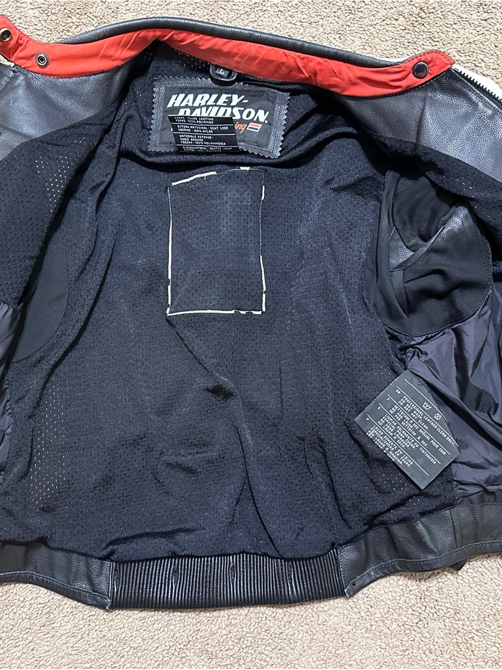 Harley-Davidson Screamin Eagle Racing Genuine Leather Jacket WOMENS LG - Picture 11 of 16